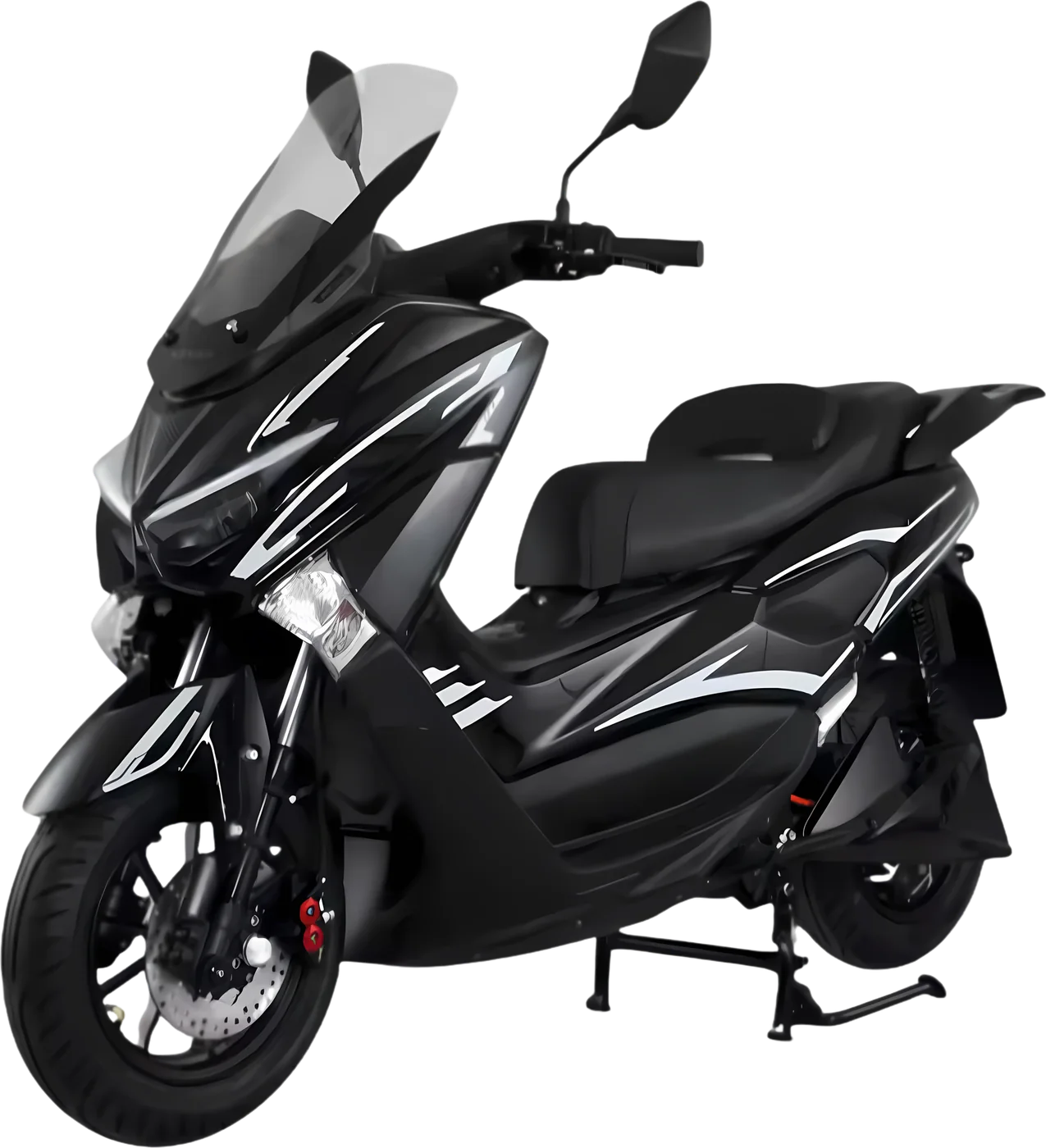 Scooter eléctrico XPACE negro con detalles blancos